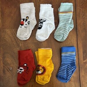 Colorful Animal Print Kids Socks Set